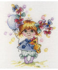 Colourful Bow SNV-601 cross stitch kit by MP Studio