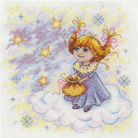 Christmas Angel SNV-607 cross stitch kit by MP Studio