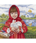 Easter Rabbit SNV-623 cross stitch kit by MP Studio