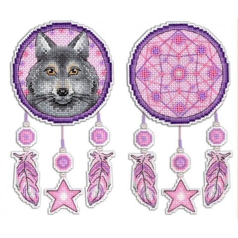 Cross Stitch Kit Dream Catcher Wolf SR-303