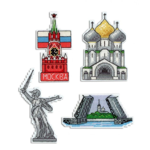 Cross Stitch Kit Russia Magnets SR-308