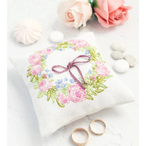 Luca-S Flowers of Destiny Wedding Cross Stitch Kit SW08