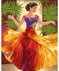 Wizardi Paint by Numbers Kit Passion of Dance 40x50 cm