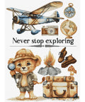Luca-S Never Stop Exploring Cross Stitch Kit 25x35cm
