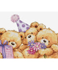 Luca-S Three Party Bears Cross Stitch Kit 29x19cm