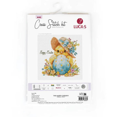 Luca-S Happy Chicken Cross Stitch Kit