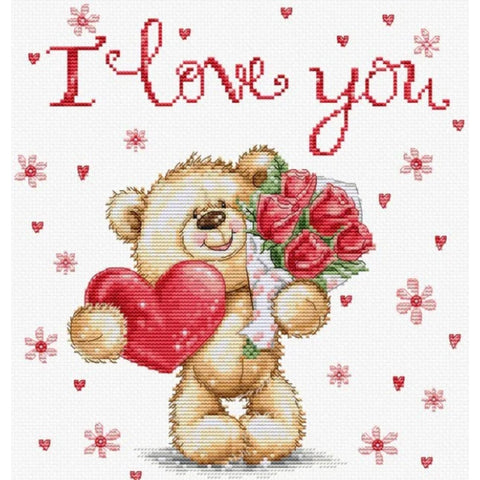 Luca-S I Love You Cross Stitch Kit