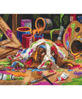 Luca-S Puppy Picasso Counted Cross Stitch Kit 40x29cm