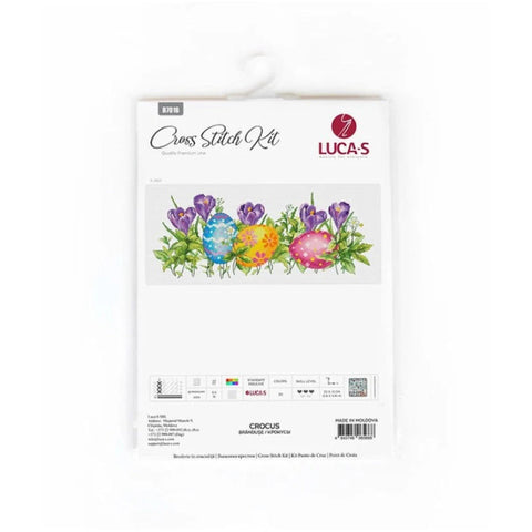 Luca-S Crocus Cross Stitch Kit 33x13cm