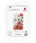 Luca-S Counted Cross Stitch Kit Red Poppy Field 20x32cm