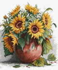 Luca-S Sunflowers Counted Cross Stitch Kit 28x30cm