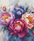 Luca-S Floral Cross Stitch Kit 32x32cm