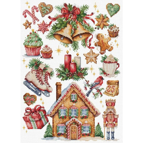 Luca-S Christmas Composition Cross Stitch Kit