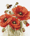 Luca-S Summer Poppies Cross Stitch Kit 24.5x27cm