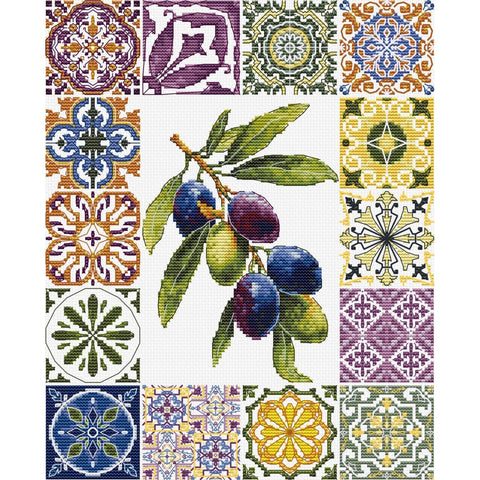 Luca-S Olive Branch Cross Stitch Kit