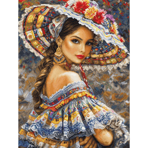 Luca-S Mexican Fiesta Cross Stitch Kit 30x40cm