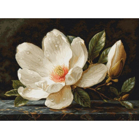 Luca-S Magnolia Dew Cross Stitch Kit