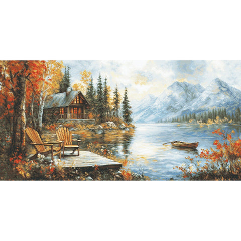 Luca-S Autumn Landscape Cross Stitch Kit
