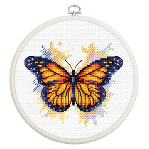 Luca-S Monarch Butterfly Cross Stitch Kit