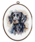 Luca-S Border Collie Cross Stitch Kit 17x20 cm