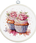 Luca-S Cupcakes Cross Stitch Kit 12x12 cm