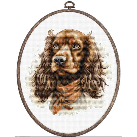 Luca-S Cocker Spaniel Cross Stitch Kit