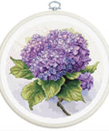 Luca-S Hydrangea Cross Stitch Kit with Hoop