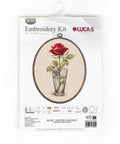Luca-S Mister Lincoln Red Rose Cross Stitch Kit 9x17.5cm