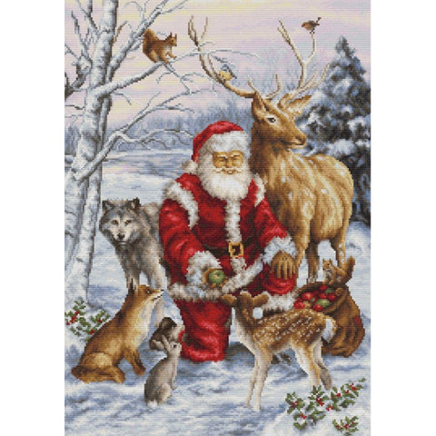 Luca-S Counted Cross Stitch Kit Forest Friends 30x43cm