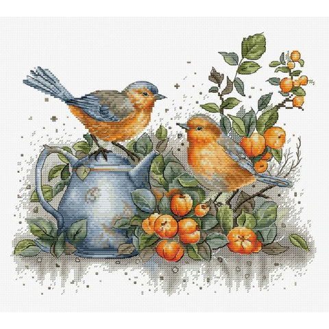 Luca-S Bird Song Cross Stitch Kit