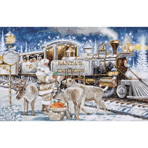 Luca-S Santa's Express Cross Stitch Kit