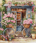 Luca-S Flowers Shop Cross Stitch Kit 32x32cm