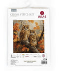 Luca-S Owl Family Cross Stitch Kit 27x29 cm