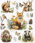 Luca-S Forest Animals Cross Stitch Kit
