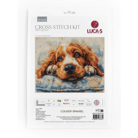Luca-S Cocker Spaniel Cross Stitch Kit