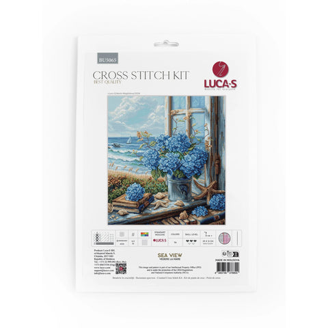Luca-S Sea View Cross Stitch Kit 29x31cm