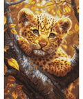 Luca-S Leopard Cub at Sunrise Cross Stitch Kit 25x34cm
