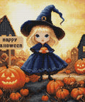 Luca-S Happy Halloween Cross Stitch Kit 22x22cm