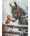 Luca-S Warm Hug Cross Stitch Kit 29x40cm
