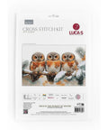 Luca-S Owls in Winter Silence Cross Stitch Kit 40x24.5cm