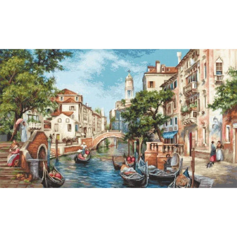 Luca-S Venice San Polo Cross Stitch Kit 39x23cm