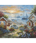 Luca-S Calm Seaside Cross Stitch Kit 31x24 cm