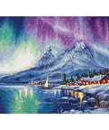Luca-S Aurora Borealis Cross Stitch Kit 25x15cm
