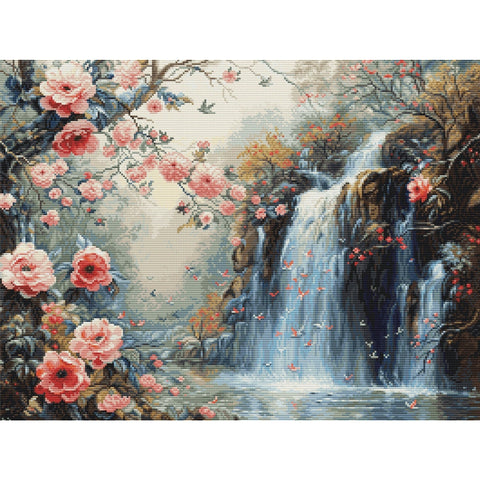 Luca-S Crystalline Waterfall Cross Stitch Kit