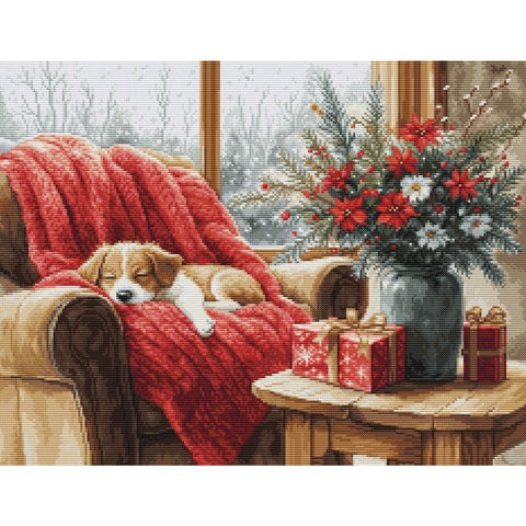 Luca-S Christmas Moment Petit Point Kit