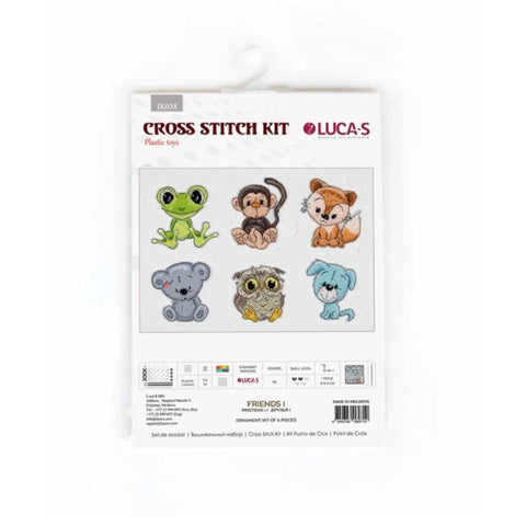 Luca-S Friends 1 Cross Stitch Kit 8x9cm