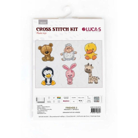 Luca-S Friends 2 Mini Cross Stitch Kit 8x9 cm