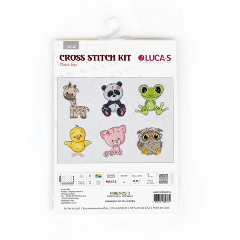 Luca-S Friends Cross Stitch Kit 8x9cm