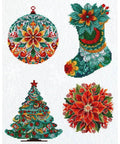 Luca-S Christmas Tree Ornaments Cross Stitch Kit