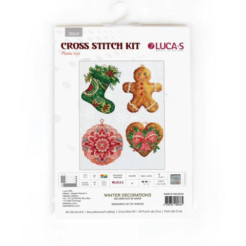 Luca-S Christmas Cross Stitch Kit Ornament 10x12 cm